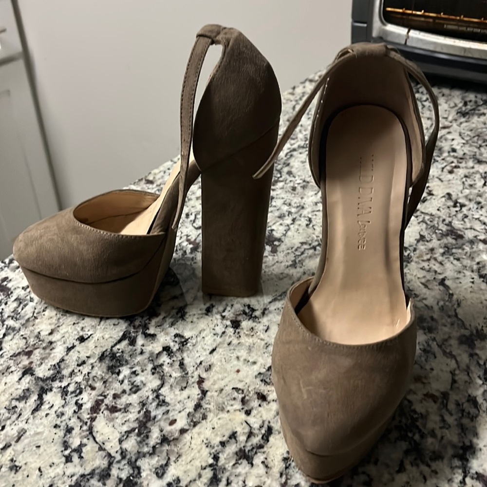 Wild Diva Platform heels with ankle strap
